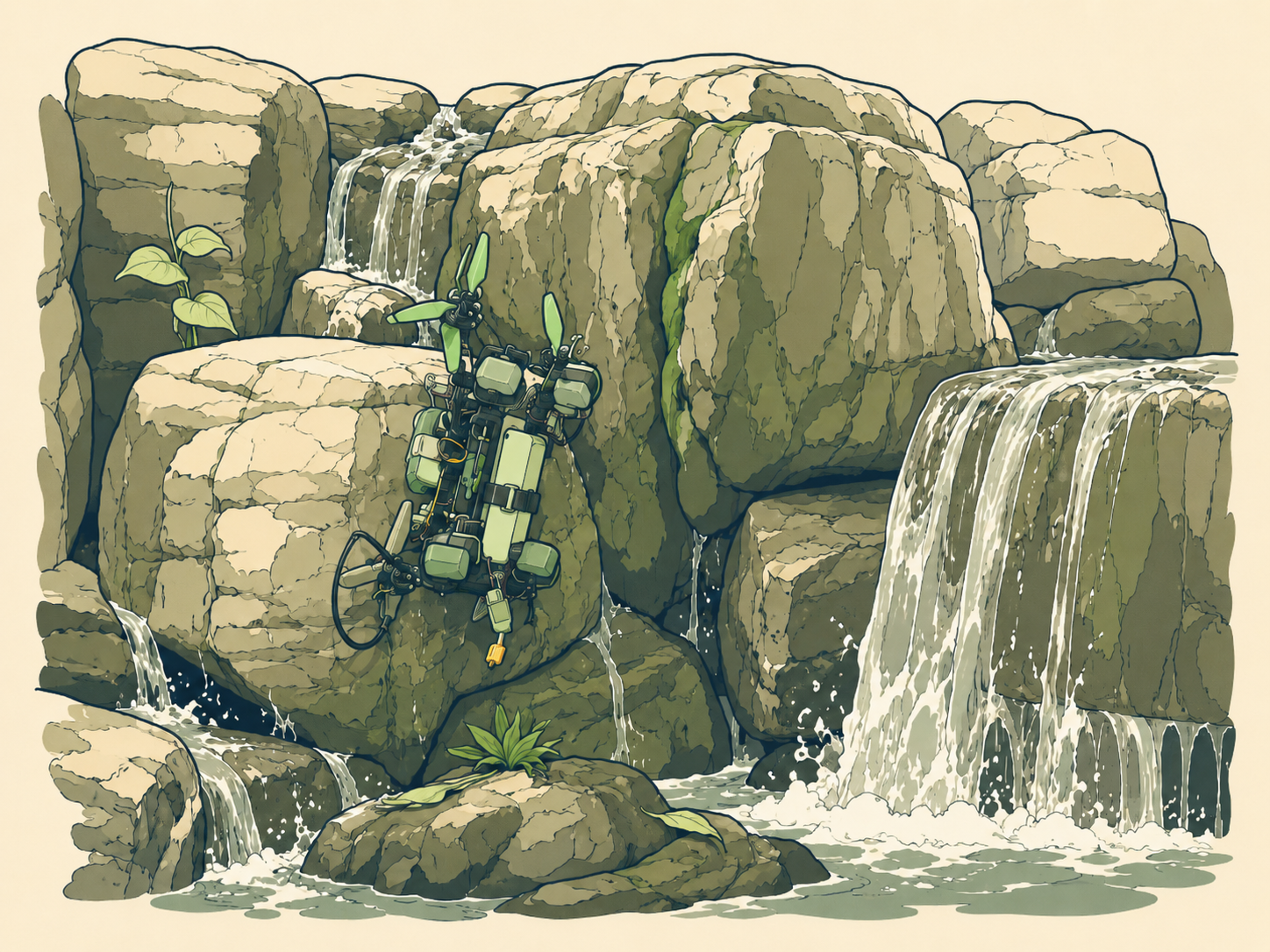 Aerial-Aquatic Hitchhiking Robots preview