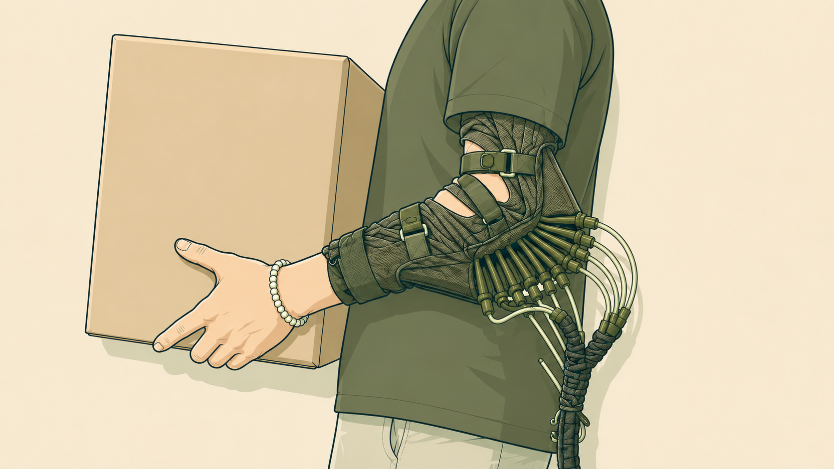Soft Elbow Exosuit for Bicep Lifting Capacity preview